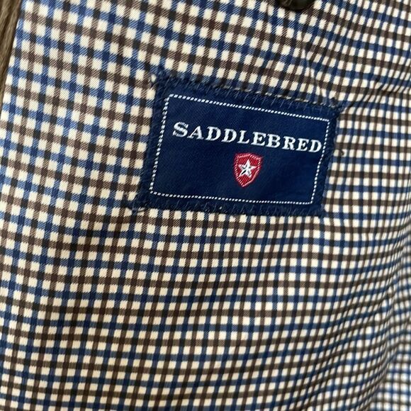 EXCELLENT CONDITION SADDLEBRED CORDUROY BLAZER IN BROWN - Picture 4 of 7